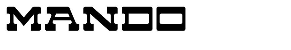 Mando font