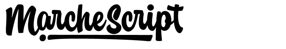 Marche Script font