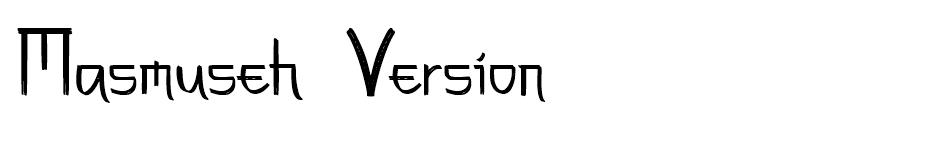 Masmuseh Demo Version font