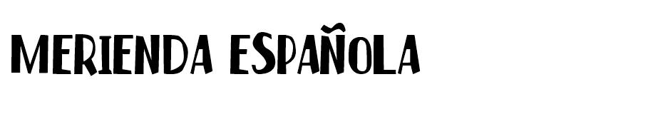 Merienda Espa?ola font