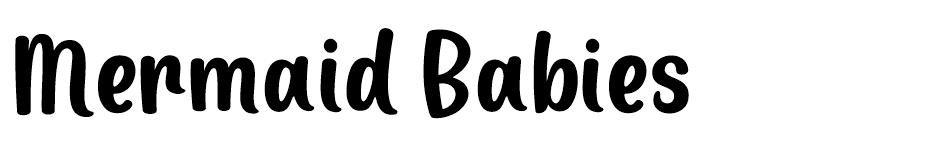 Mermaid Babies font