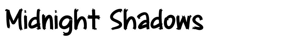 Midnight Shadows font