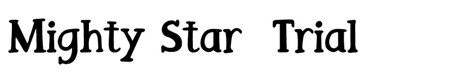 Mighty Star font