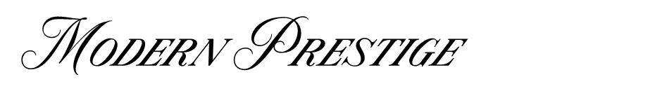 Modern Prestige font