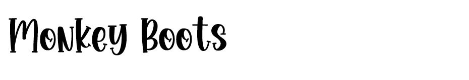 Monkey Boots font