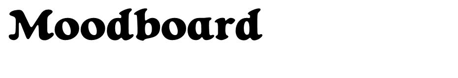 Moodboard font