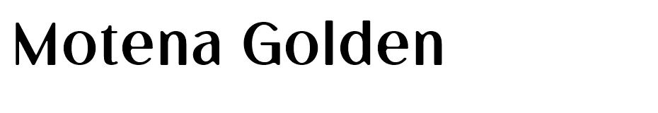 Motena Golden font