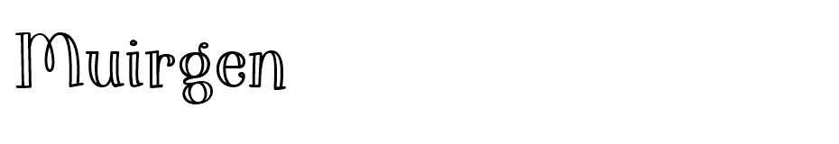 Muirgen font