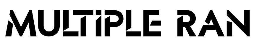 Multiple Ranges font