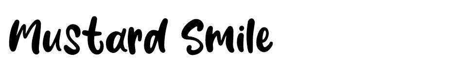 Mustard Smile font