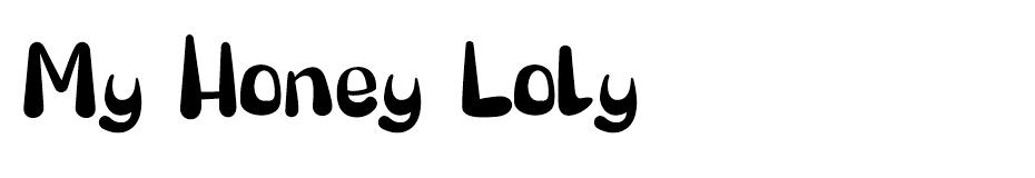 My Honey Loly font