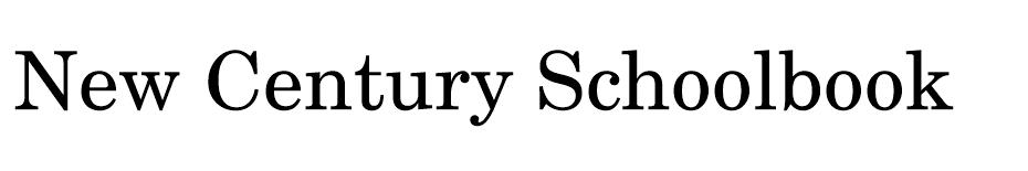 new century schoolbook font