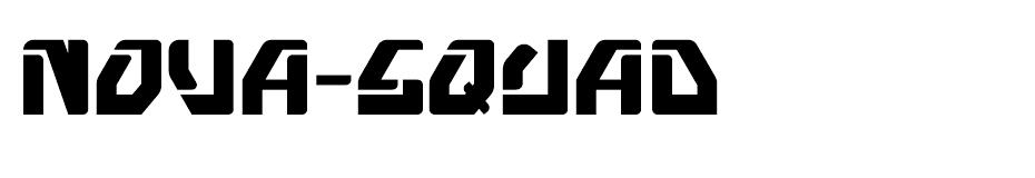 Nova Squad font