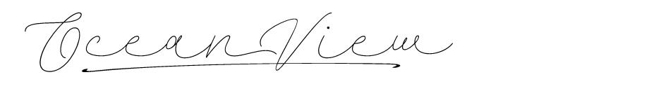 Ocean View font