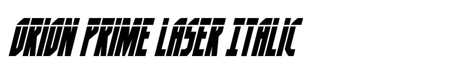Orion Prime font
