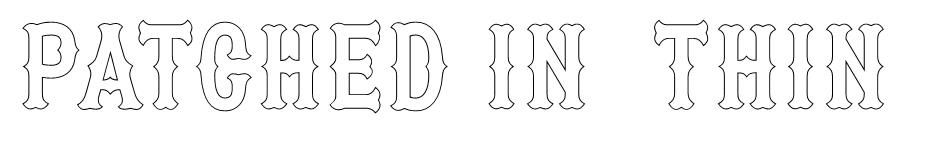 Patched In font