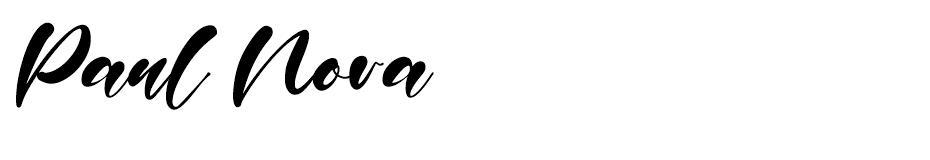 Paul Nora font