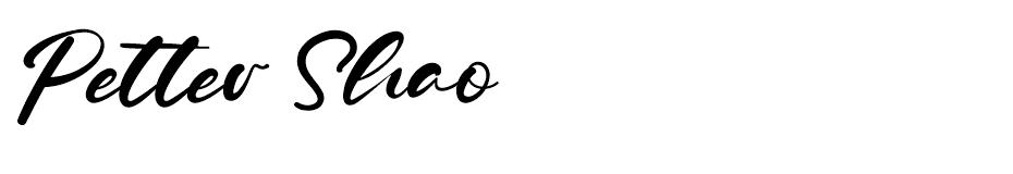 Petter Shao font