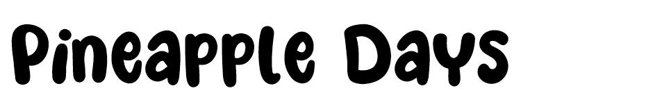 Pineapple Days font