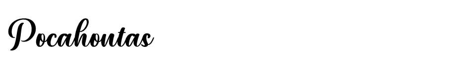 Pocahontas font