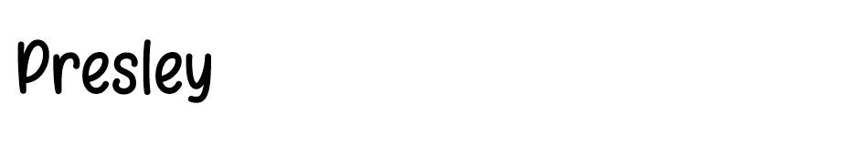 Presley font