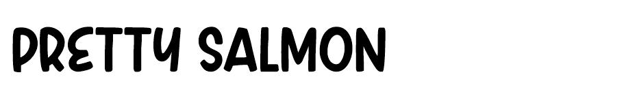 Pretty Salmon font