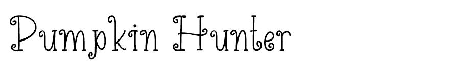 Pumpkin Hunter font