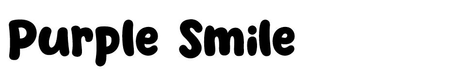 Purple Smile font
