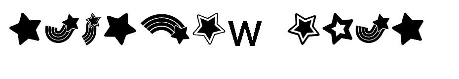 Rainbow Stars font