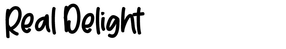 Real Delight font