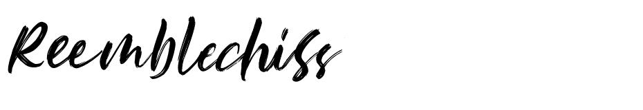 Reemblechiss font