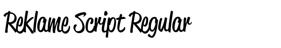 Download Reklame Script Free Font SVG Cut Files