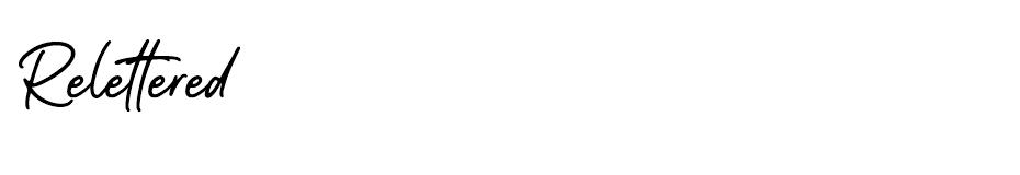 Relettered font