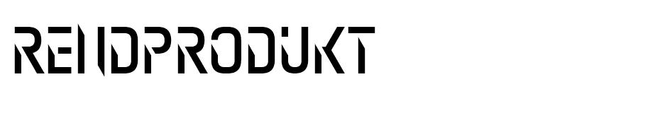 Rendprodukt font