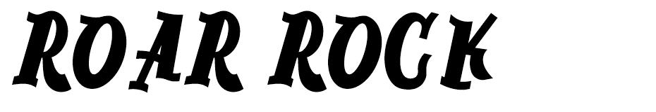 Roar Rock font