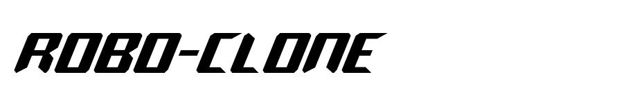 Robo-Clone font