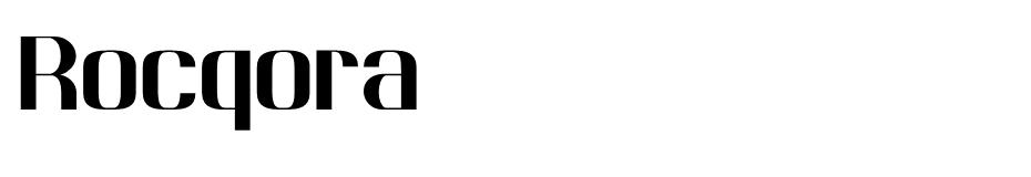 Rocqora font