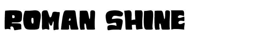 Roman Shine font