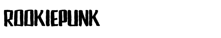 Rookie Punk font