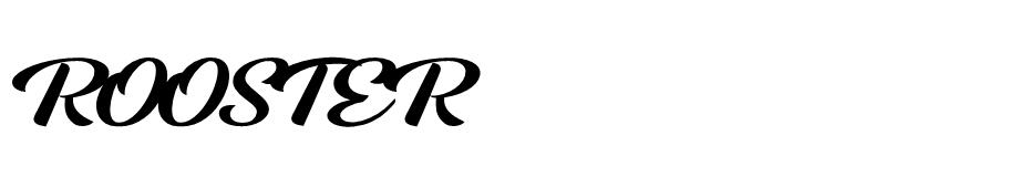 Rooster font