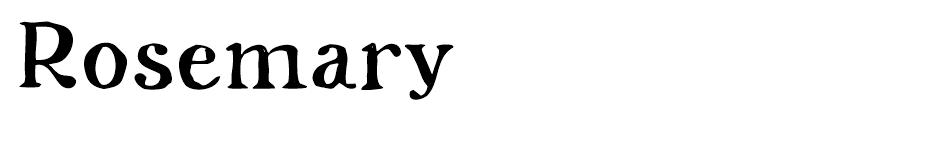 Rosemary font
