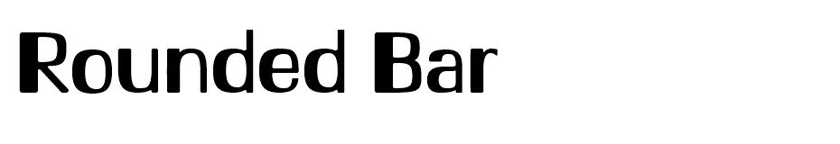 Rounded Bar font