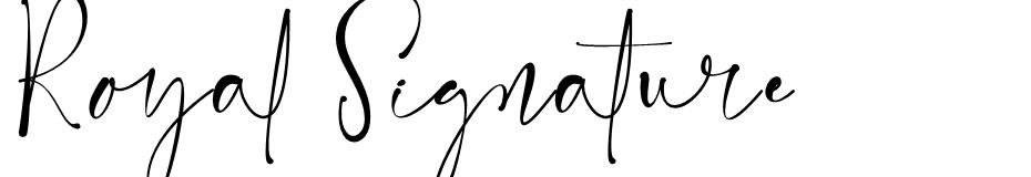 Royal Signature font
