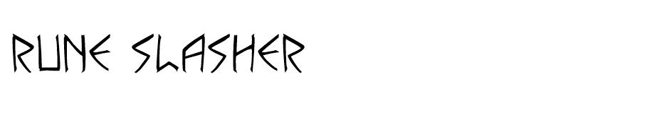 Rune Slasher font
