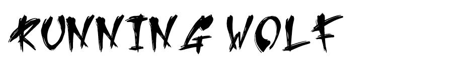 Running Wolf font