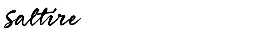 Saltire font