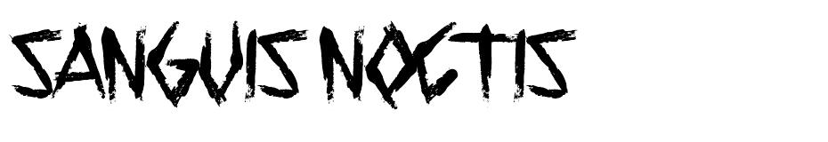 Sanguis Noctis font
