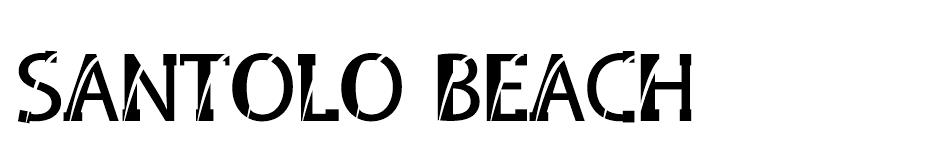 Santolo Beach font