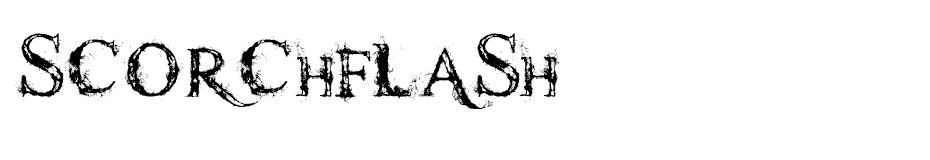 Scorch Flash font