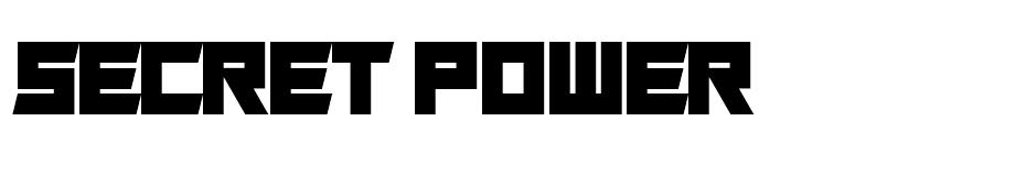 Secret Power font